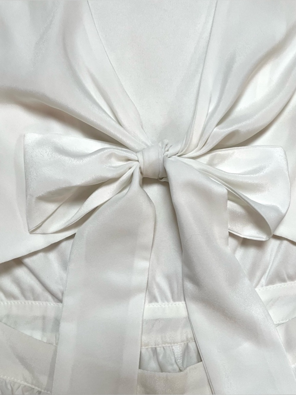 Superdown White Chiffon Tie Front Romper - Picture 6 of 15